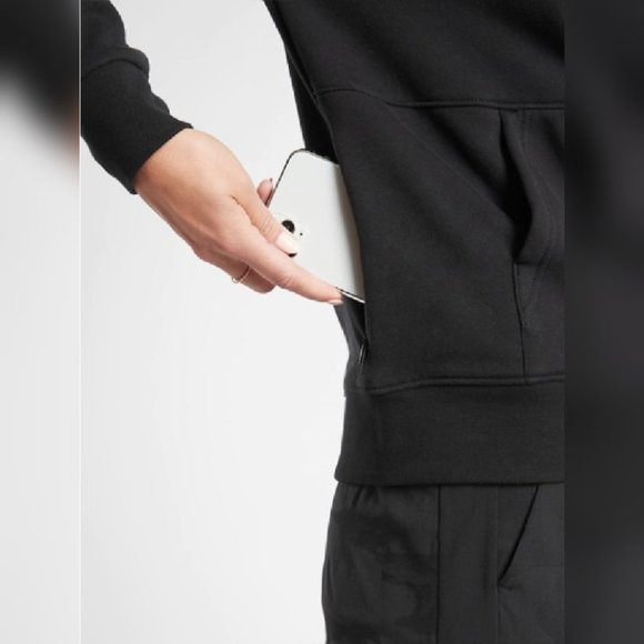 Athleta Retroplush Hoodie // Black - Picture 3 of 9